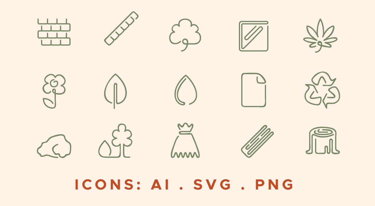 Green Sustainable Icons Pack