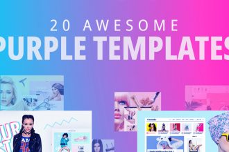 20 Awesome Purple Templates