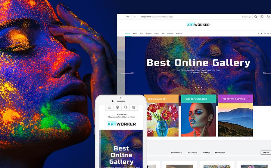 Online Art Gallery PrestaShop Theme 