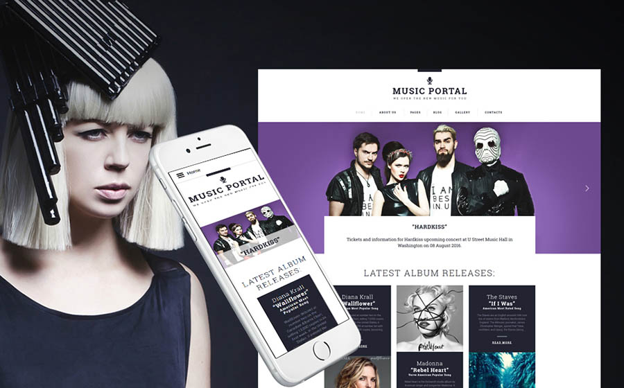 Music Portal Joomla Template 