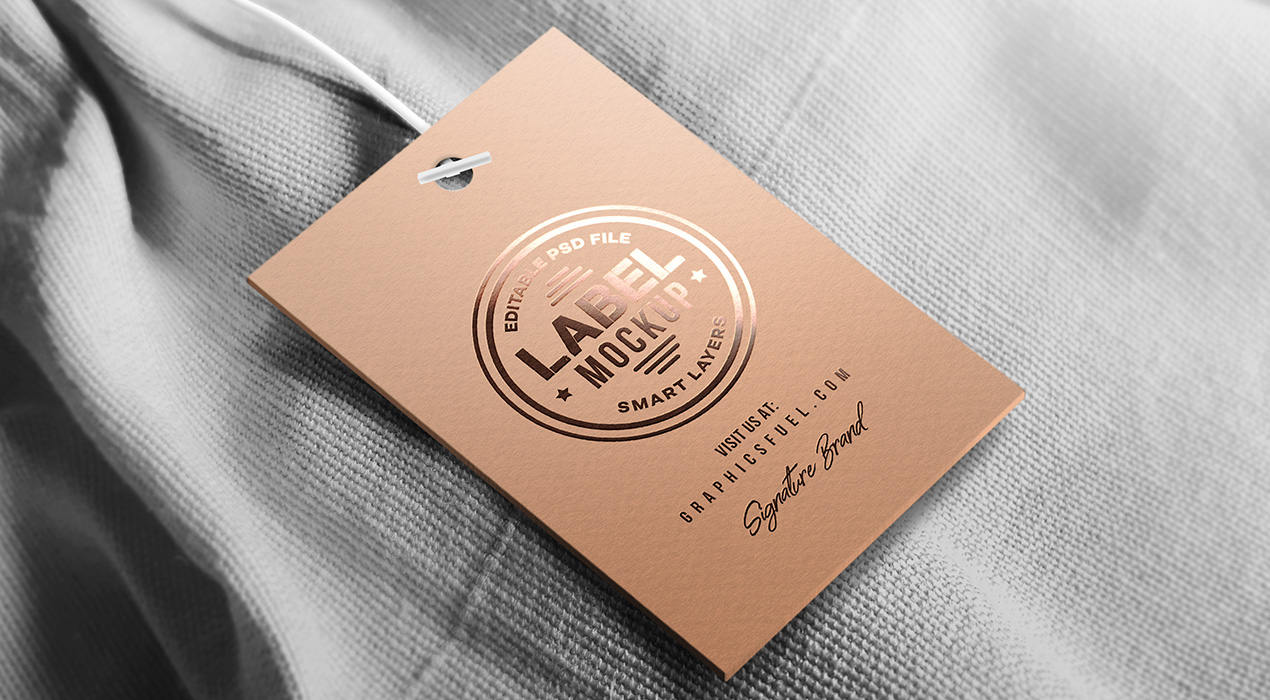 Clothing Tag Label Mockup