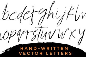 Handwritten Vector Alphabets & Letters