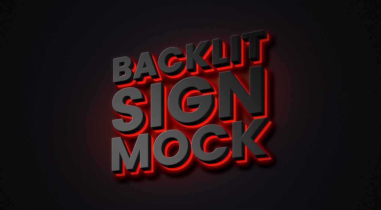 Backlit Sign Mockup