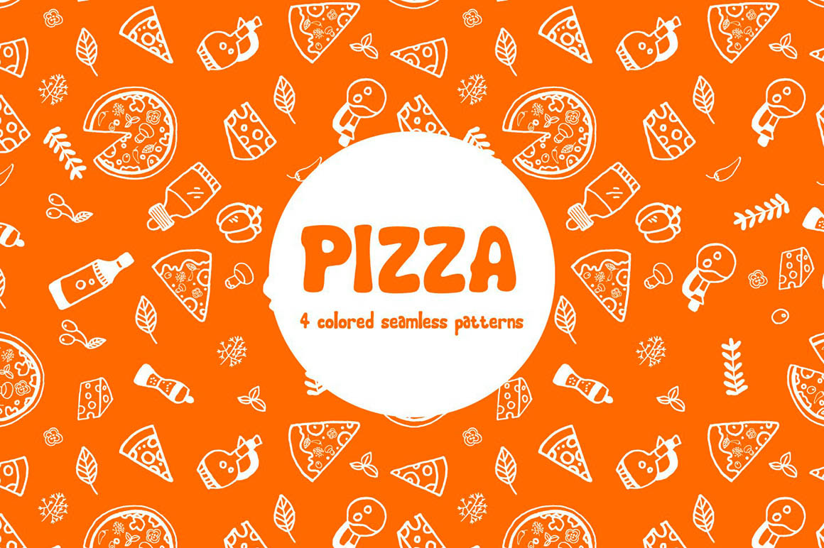 Pizza Vector Pattern