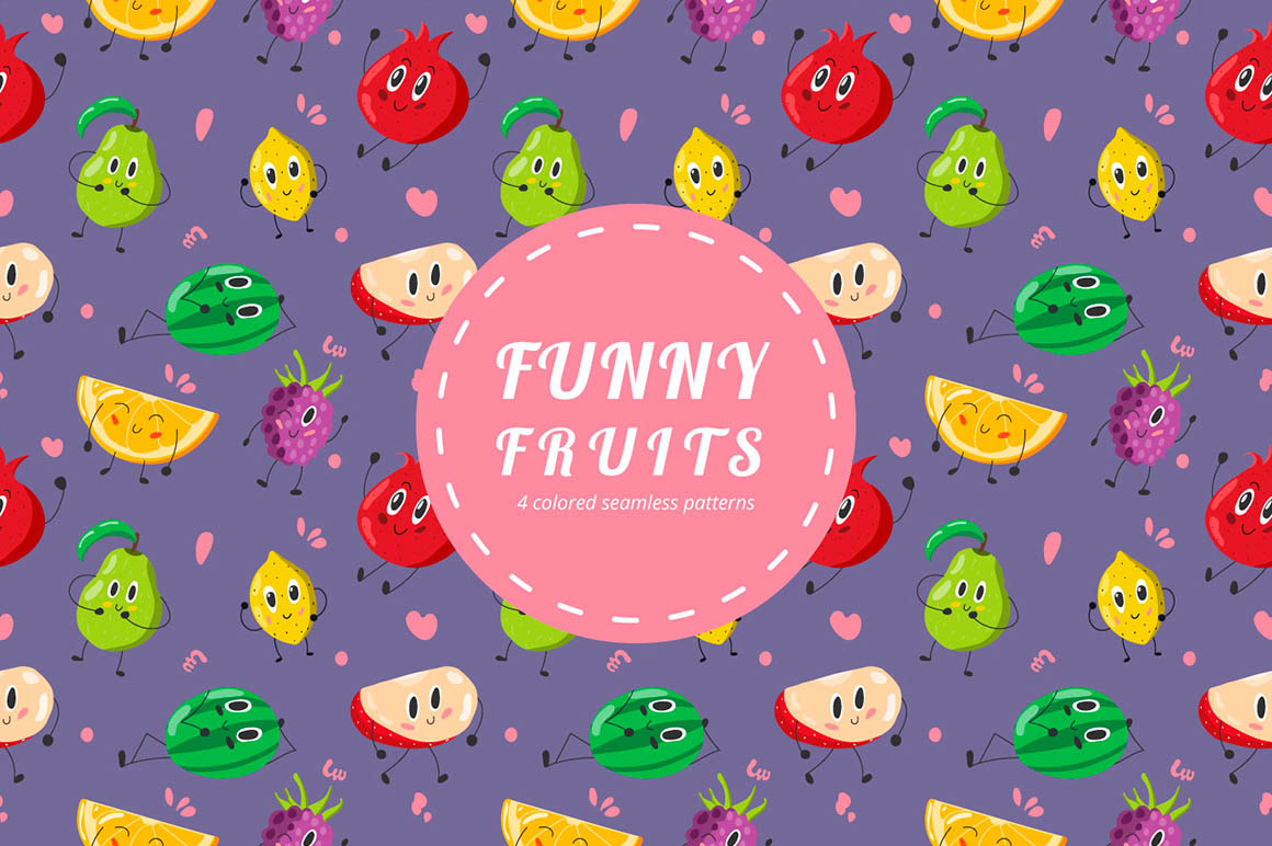 Funny Fruits Pattern