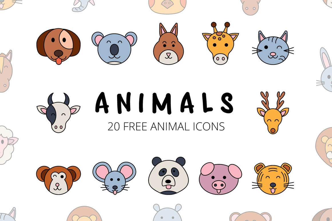 Animals Vector Free Icon Set