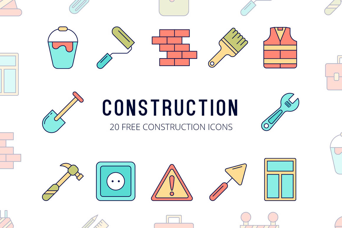 Construction Vector Free Icon Set