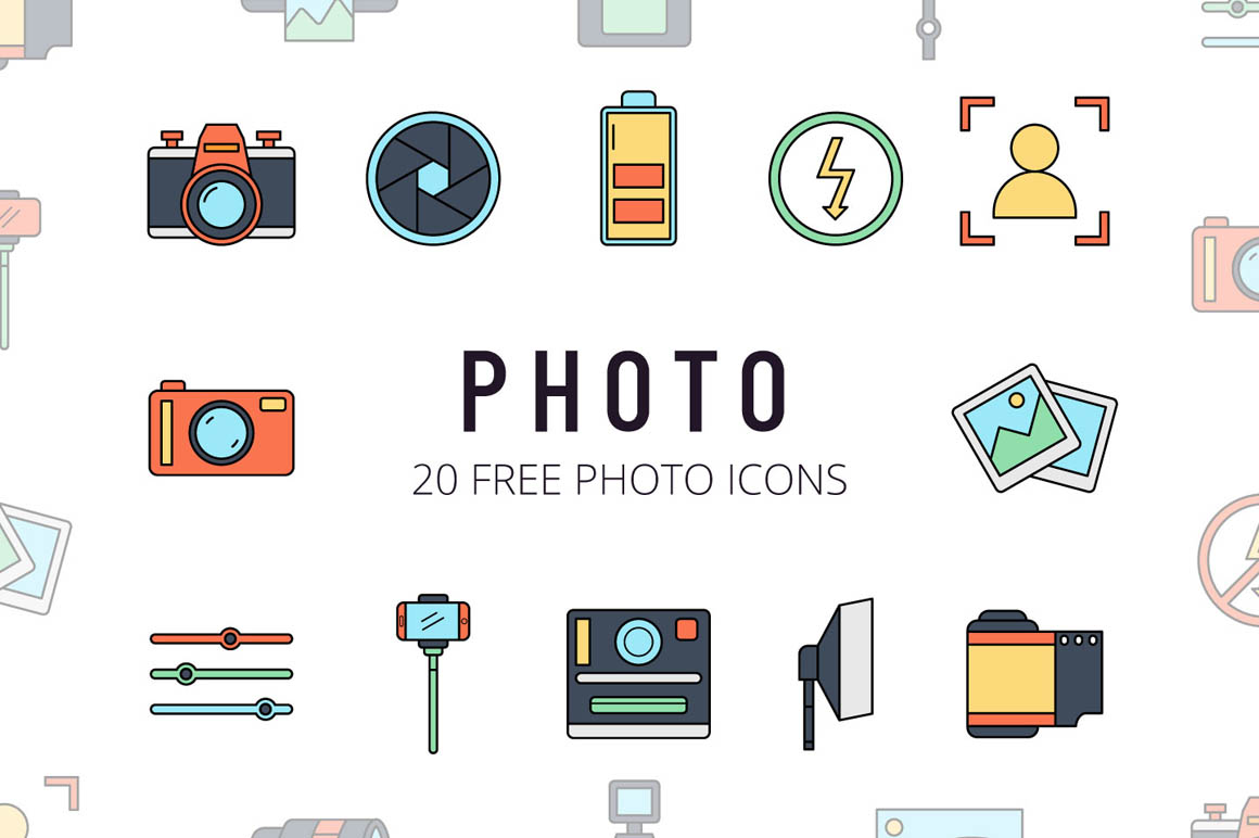 Photo Vector Free Icon Set