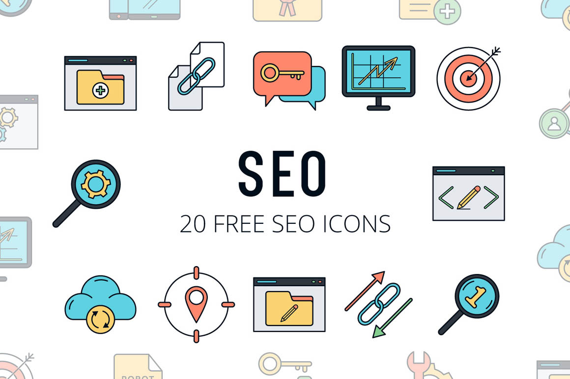 SEO Vector Free Icon set