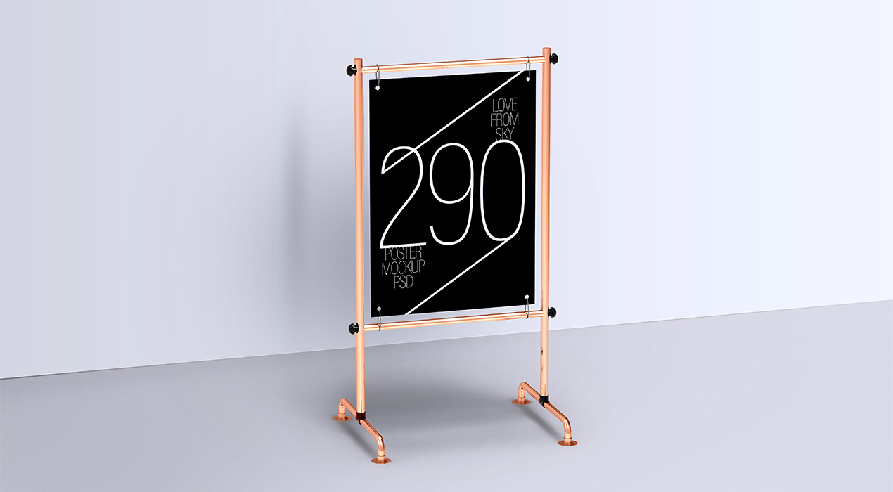 Display Stand Poster Mockup PSDs