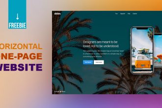 Horizontal One Page Website