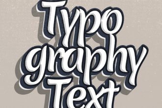 Typographic PSD Text Effect