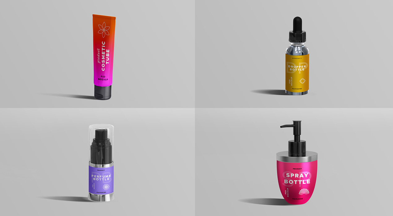 Cosmetic Product PSD Mockups