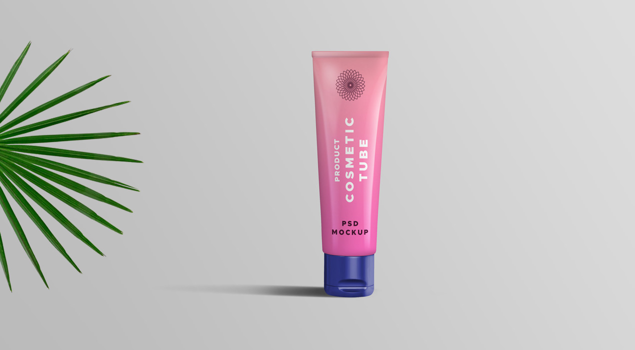 Cosmetic Tube PSD Mockup