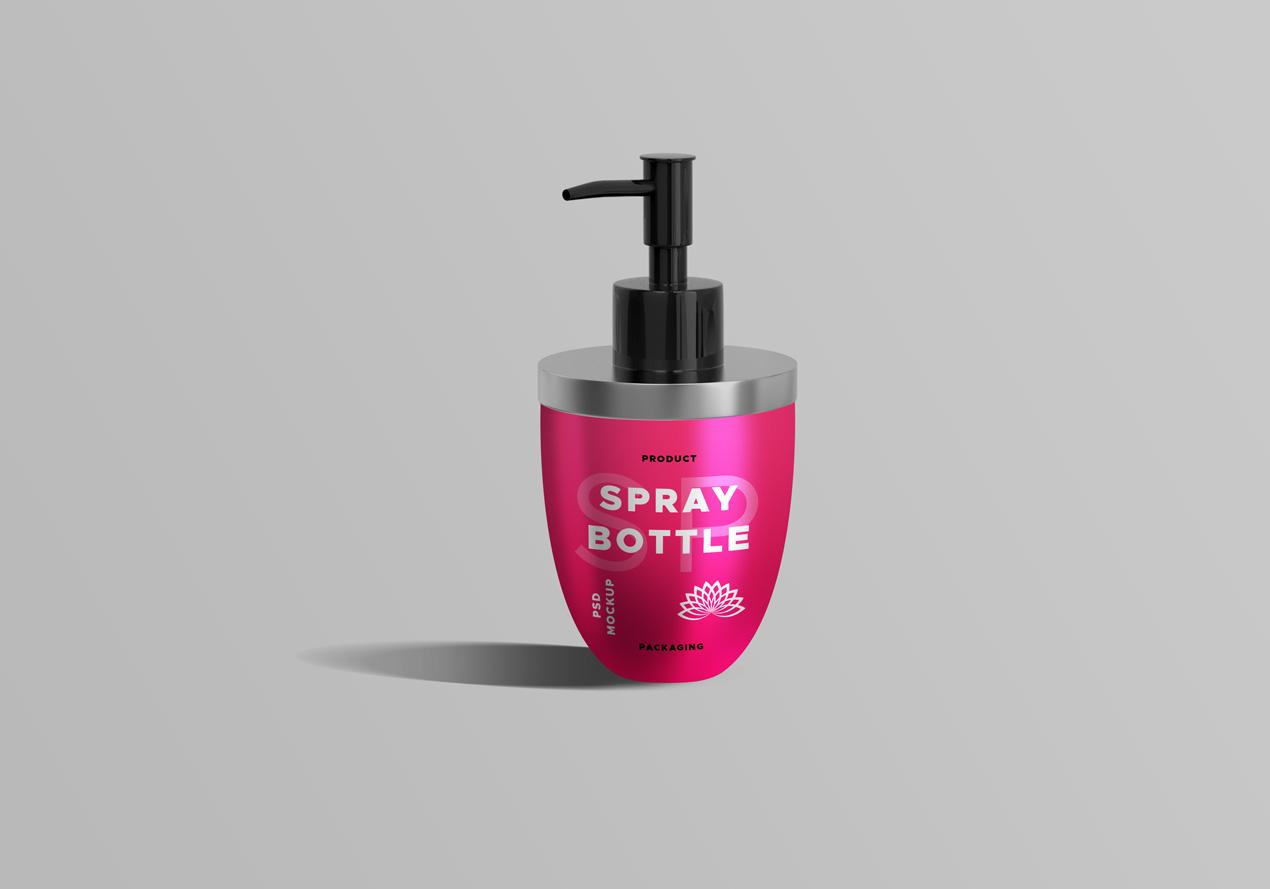 Spray Bottle Mockup