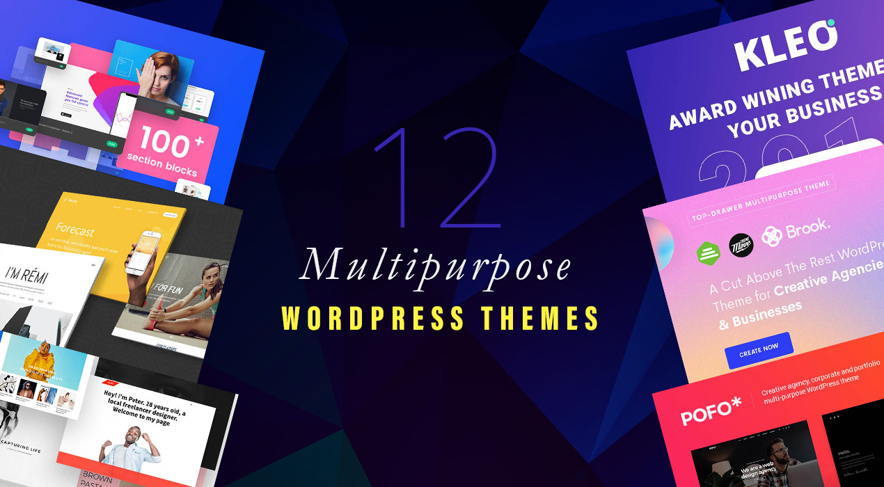 There’s a multipurpose WordPress theme for you in this article. Check it out