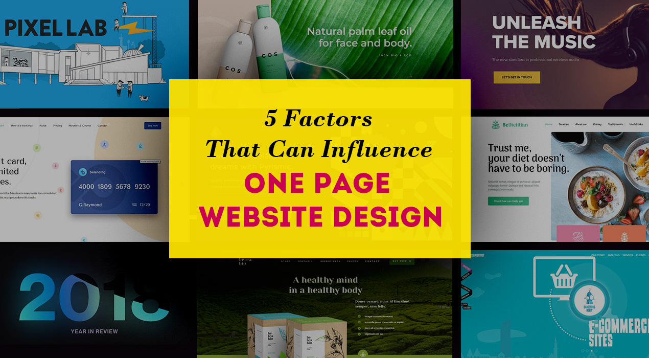 5 Factors That Can Influence One-Page Website Design