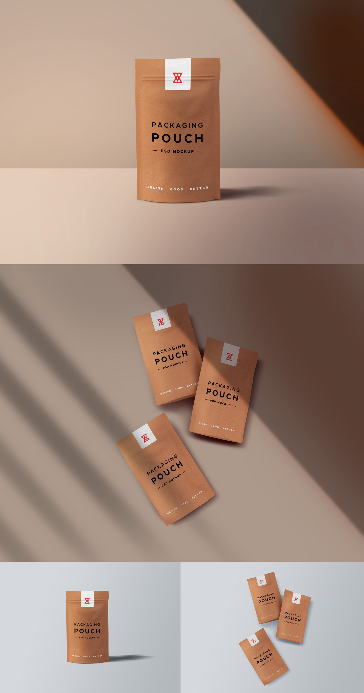 Paper Pouch PSD Mockups