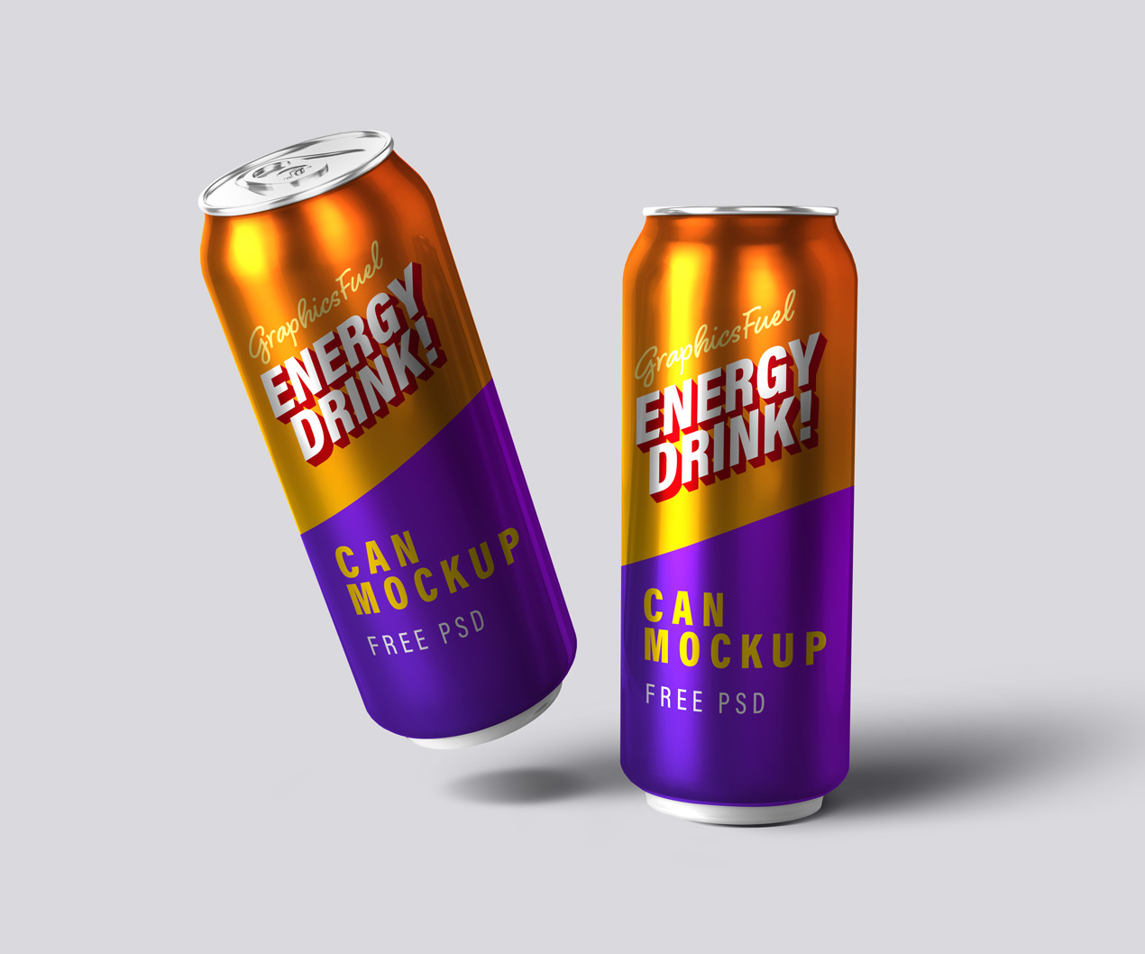 Energy Drink Can Mockups