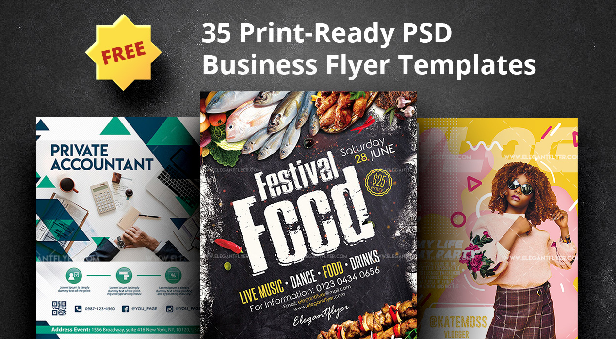 Top 35 Print-Ready Free Business Flyer PSD Templates for Small Business Marketing