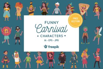 Funny Carnival Characters