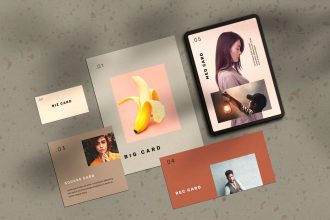 Stationery Cards Mockup