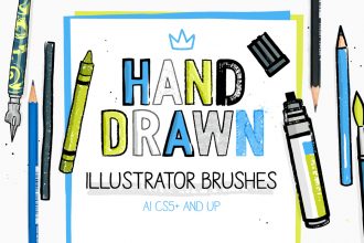 Hand-drawn Illustrator Brushes