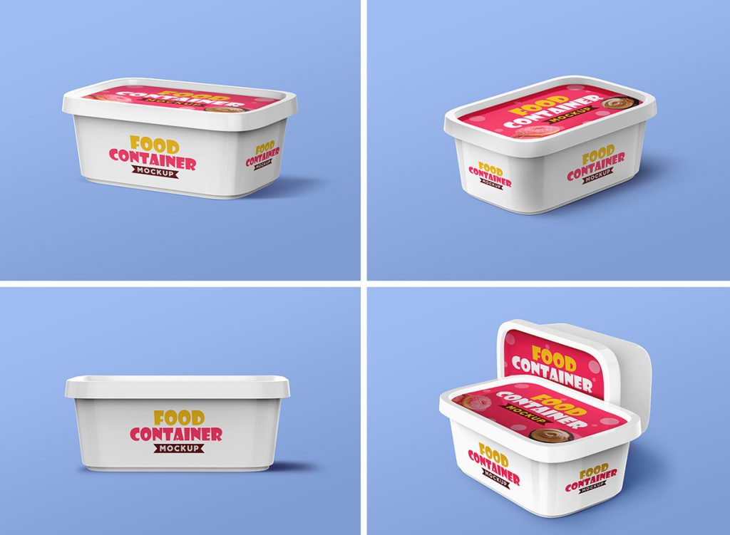 Plastic Food Container Mockups