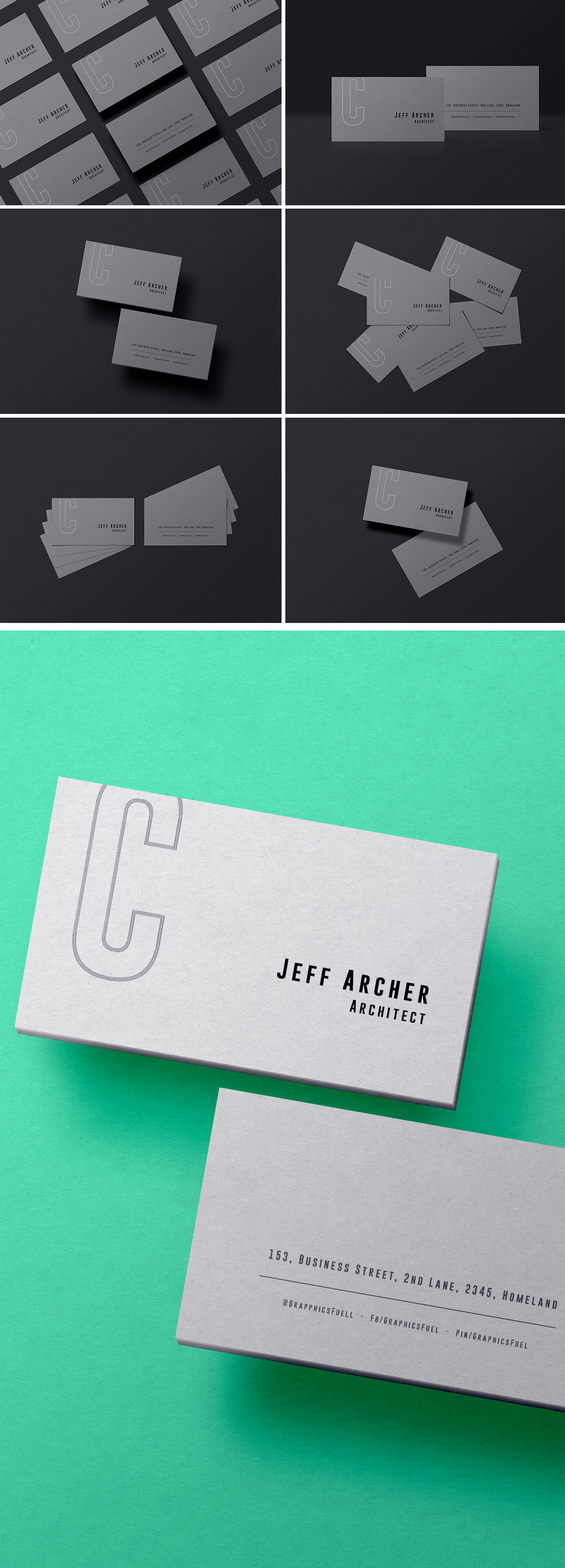 Business Card PSD Mockups Templates