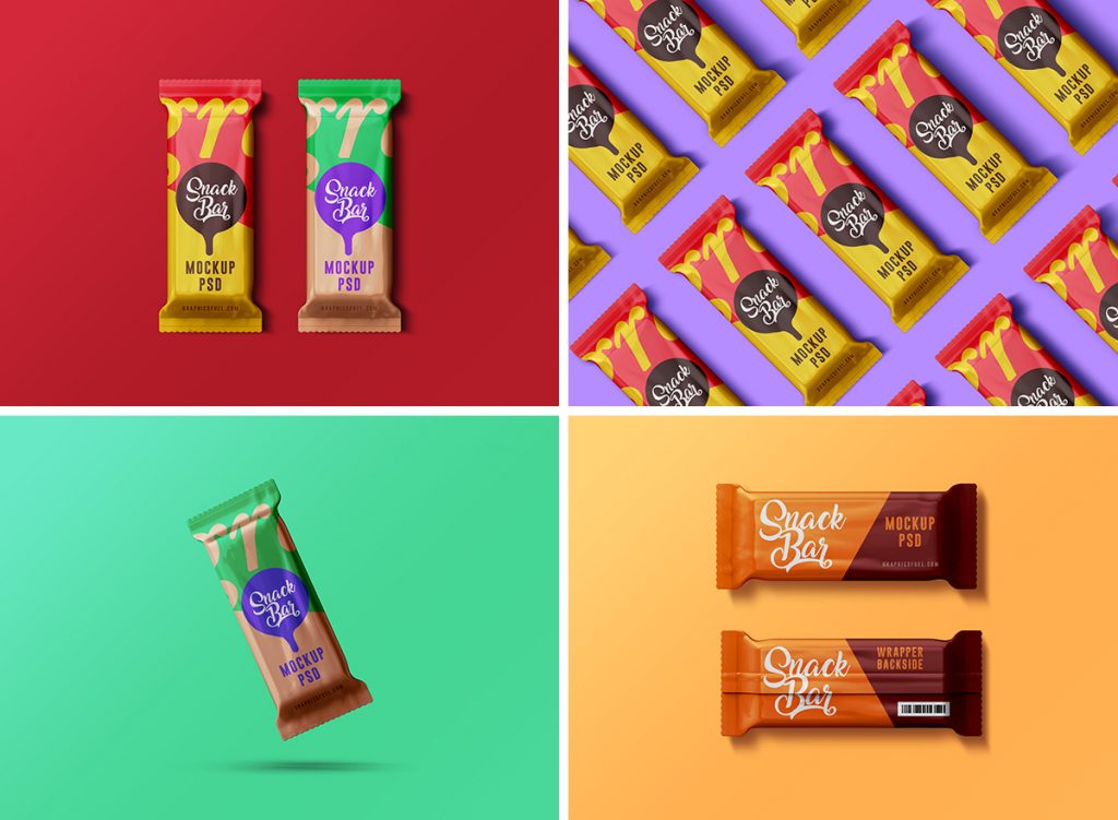 Snack Bar PSD Mockups