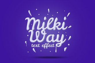 Milk Text Effect