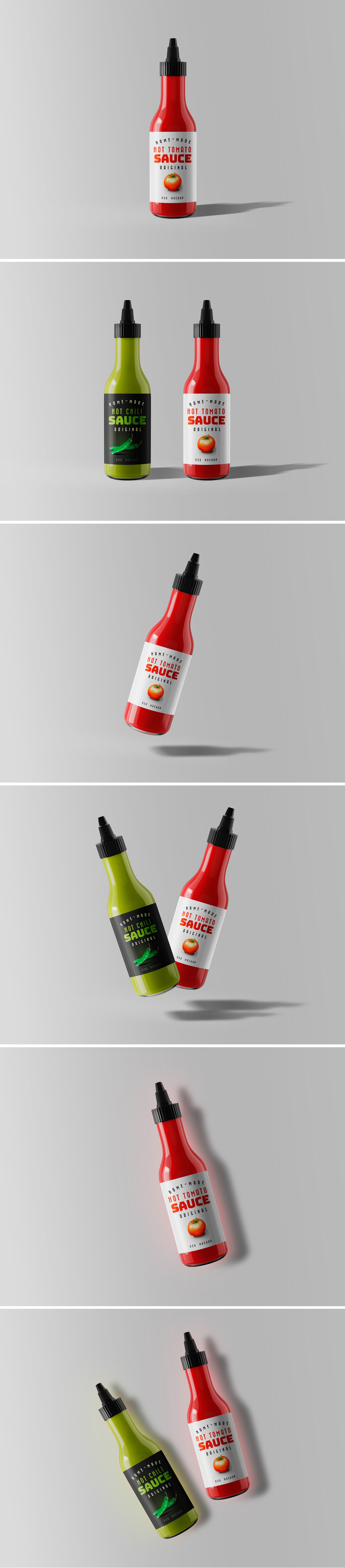 Sauce Bottle Mockups