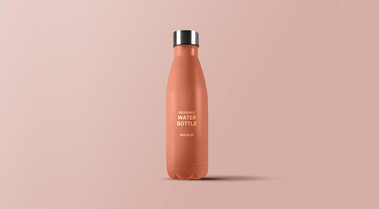 Reusable Water Bottle Mockup