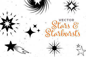 Handdrawn Vector Star & Starbursts Pack