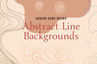 Hand-drawn Vector Abstract Line Backgrounds