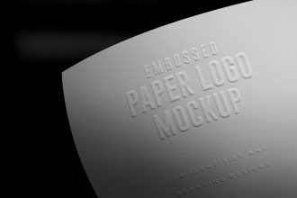 Paper Branding Logo Mockup PSDs