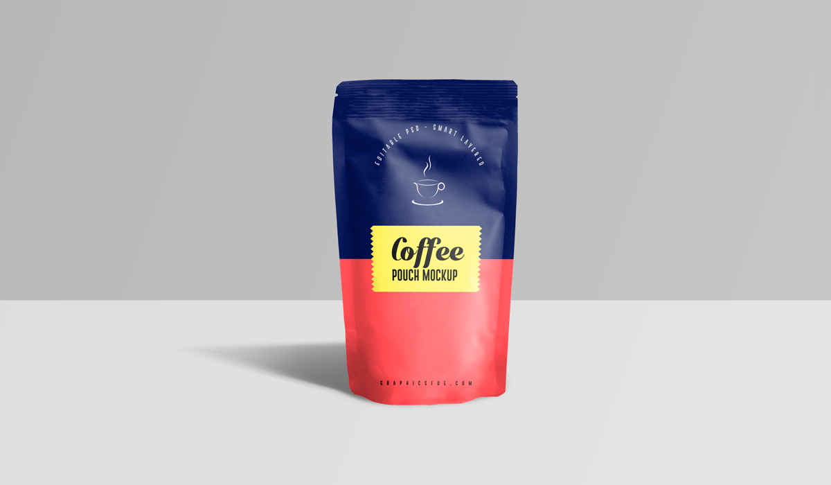 Coffee Pouch Mockup