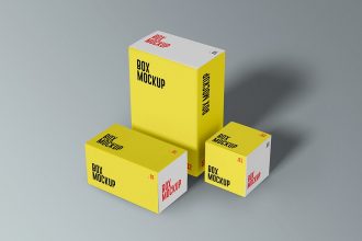 PSD Product Boxes Mockups