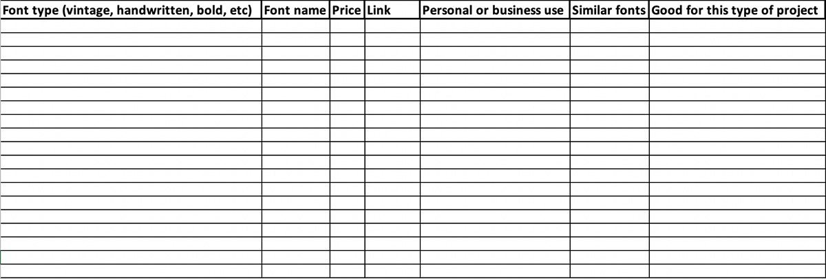 Document Structure To Save Fonts