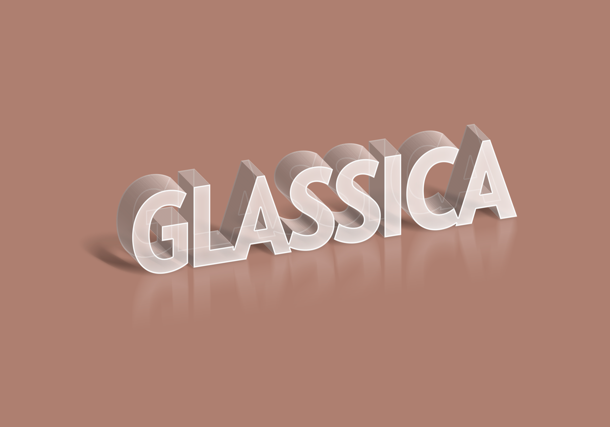 Glass PSD Text Effect