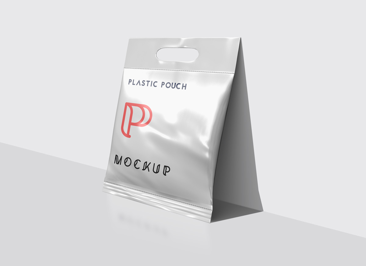 Plastic Pouch Packaging Mockup