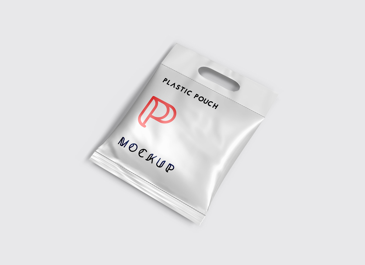 Plastic Pouch Packaging Mockup