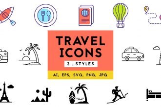 Vector Travel Icons Pack