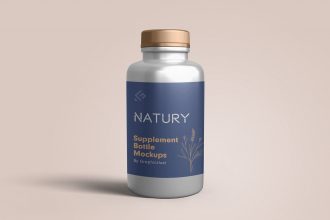 Supplement Bottle Mockup Templates