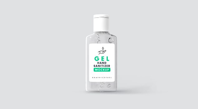 Hand Sanitizer Bottle Mockup PSD Templates