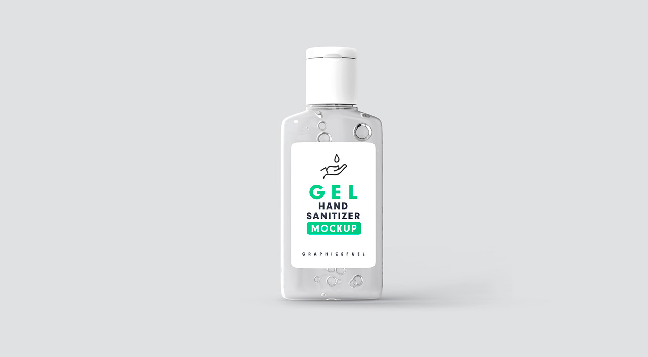 Hand Sanitizer Bottle Mockup