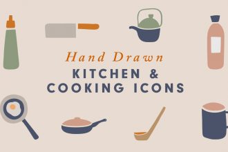 A collection of 40 hand-drawn kitchen and cooking icons inspired by various utensils in the kitchen. This was a little fun hand-drawn artwork for me using my iPad and the pencil. Well, you can use these icons to decorate your artwork, create your logos, icons, social media graphics, blog posts, greeting cards, invitations, website icons and more! The icons are vector shapes and you can easily colour them, resize them as you like. So go ahead and download the icons and create something fresh from the kitchen. :)