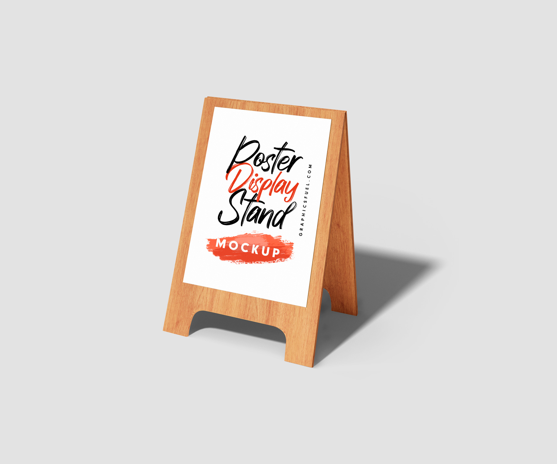 Wooden Marketing Poster Display Stand