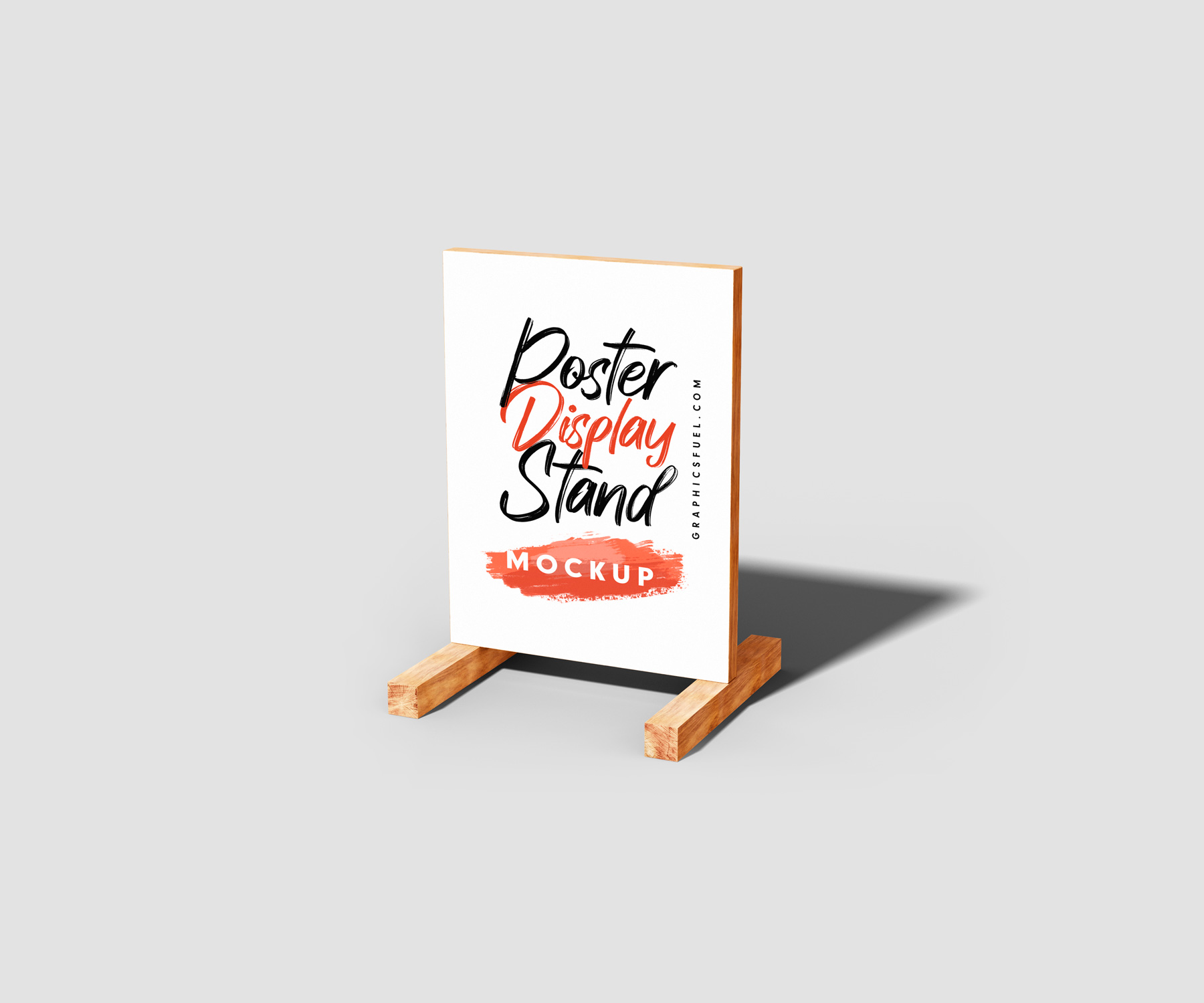 Wooden Advertisement Poster Display Stand