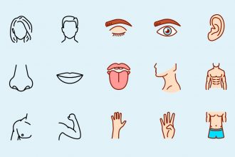 Human Body Parts Vector Icons